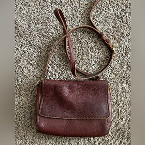 Portland Leather Crossbody Bag in Rich Brown